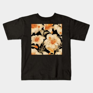 Ivory Cream Daylily Kids T-Shirt